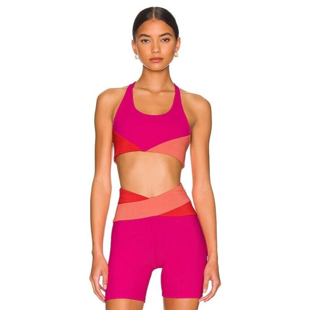BEACH RIOT Norah Top Magenta Coral Pink Sport - Picture 4 of 6